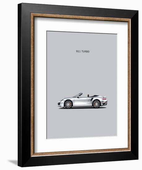 Porsche 911 Turbo Grey-Mark Rogan-Framed Art Print