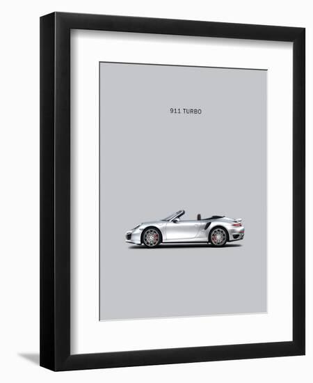 Porsche 911 Turbo Grey-Mark Rogan-Framed Art Print