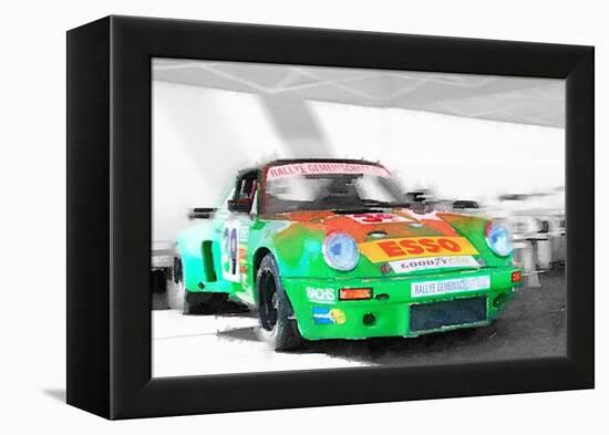Porsche 911 Turbo Watercolor-NaxArt-Framed Stretched Canvas