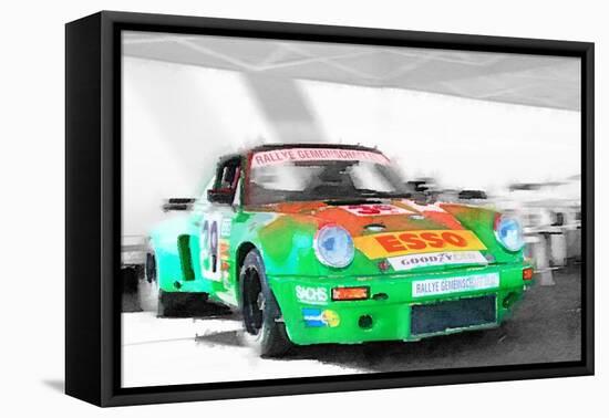 Porsche 911 Turbo Watercolor-NaxArt-Framed Stretched Canvas