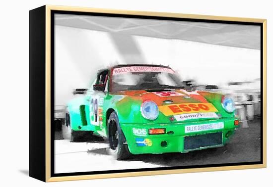 Porsche 911 Turbo Watercolor-NaxArt-Framed Stretched Canvas