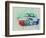 Porsche 911 Watercolor 2-NaxArt-Framed Premium Giclee Print