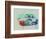 Porsche 911 Watercolor 2-NaxArt-Framed Premium Giclee Print