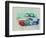 Porsche 911 Watercolor 2-NaxArt-Framed Premium Giclee Print