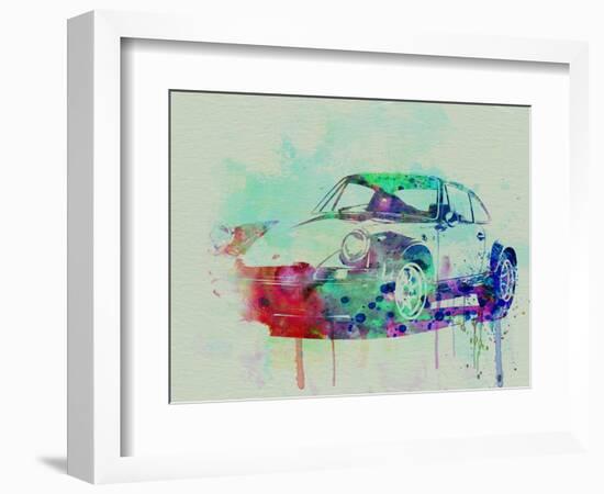 Porsche 911 Watercolor 2-NaxArt-Framed Premium Giclee Print