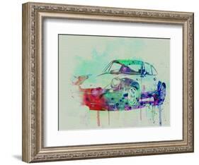 Porsche 911 Watercolor 2-NaxArt-Framed Art Print