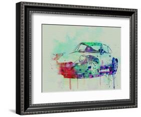 Porsche 911 Watercolor 2-NaxArt-Framed Art Print