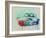 Porsche 911 Watercolor 2-NaxArt-Framed Art Print