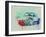 Porsche 911 Watercolor 2-NaxArt-Framed Art Print