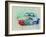 Porsche 911 Watercolor 2-NaxArt-Framed Art Print