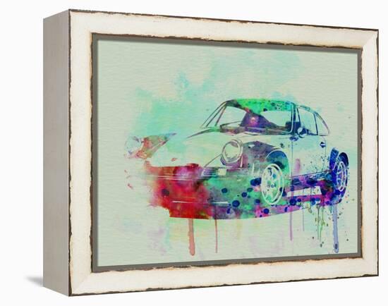 Porsche 911 Watercolor 2-NaxArt-Framed Stretched Canvas