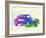 Porsche 911 Watercolor-NaxArt-Framed Art Print