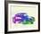 Porsche 911 Watercolor-NaxArt-Framed Art Print