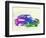 Porsche 911 Watercolor-NaxArt-Framed Art Print