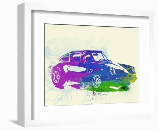 Porsche 911 Watercolor-NaxArt-Framed Art Print