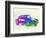 Porsche 911 Watercolor-NaxArt-Framed Art Print