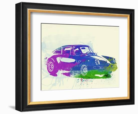 Porsche 911 Watercolor-NaxArt-Framed Art Print