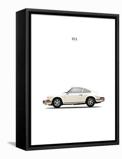 Porsche 911E 1968 White-Mark Rogan-Framed Stretched Canvas