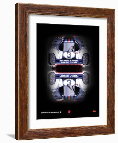 Porsche 917 Martini Rossi-NaxArt-Framed Art Print