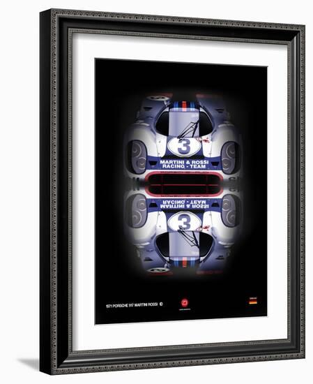 Porsche 917 Martini Rossi-NaxArt-Framed Art Print