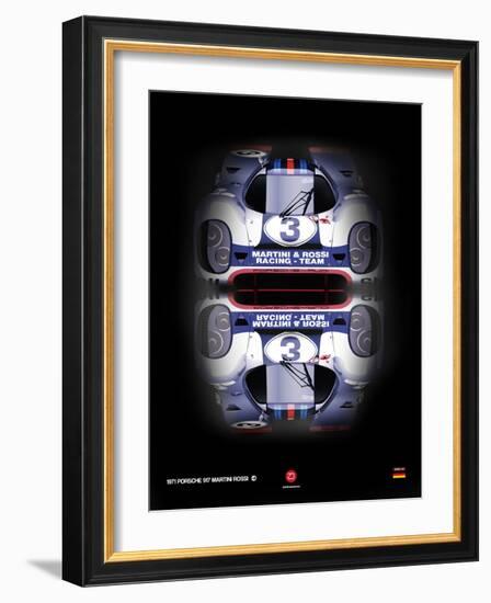 Porsche 917 Martini Rossi-NaxArt-Framed Art Print