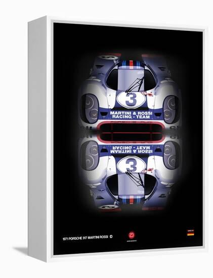 Porsche 917 Martini Rossi-NaxArt-Framed Stretched Canvas