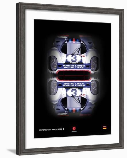 Porsche 917 Martini Rossi-NaxArt-Framed Art Print