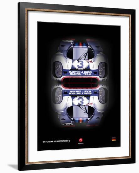 Porsche 917 Martini Rossi-NaxArt-Framed Art Print