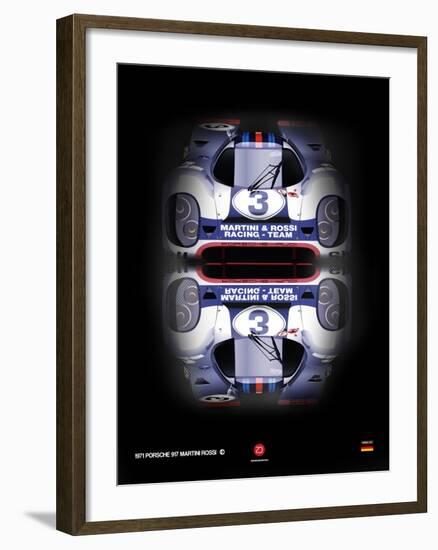 Porsche 917 Martini Rossi-NaxArt-Framed Art Print
