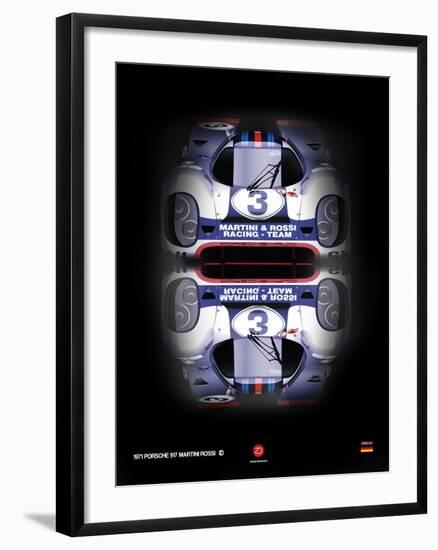 Porsche 917 Martini Rossi-NaxArt-Framed Art Print