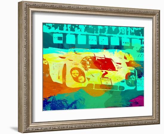 Porsche 917 Watercolor-NaxArt-Framed Art Print