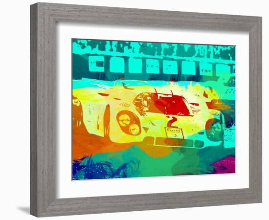 Porsche 917 Watercolor-NaxArt-Framed Art Print