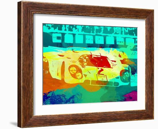 Porsche 917 Watercolor-NaxArt-Framed Art Print