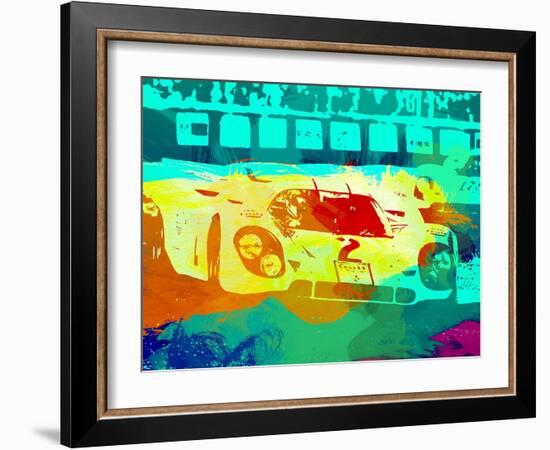 Porsche 917 Watercolor-NaxArt-Framed Art Print