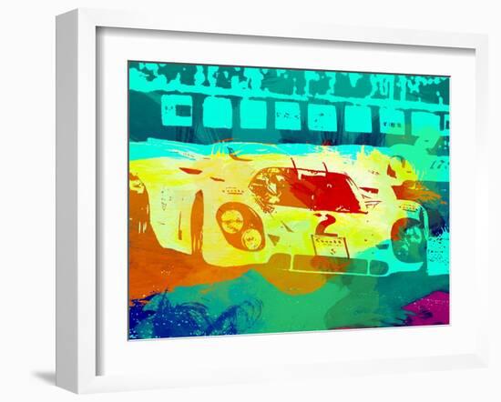 Porsche 917 Watercolor-NaxArt-Framed Art Print