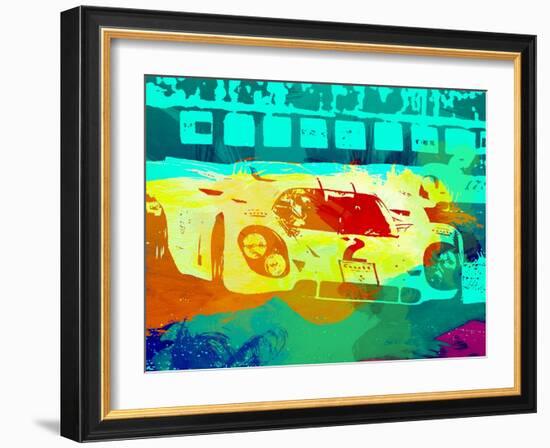 Porsche 917 Watercolor-NaxArt-Framed Art Print