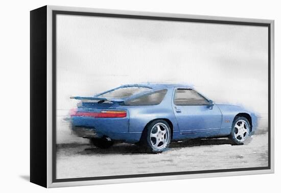 Porsche 928 Watercolor-NaxArt-Framed Stretched Canvas