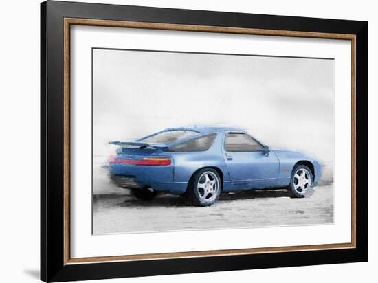 Porsche 928 Watercolor-NaxArt-Framed Art Print