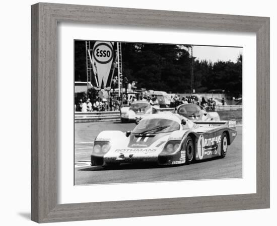 Porsche 956 Driven by Jacky Ickx and Derek Bell, 1982-null-Framed Photographic Print