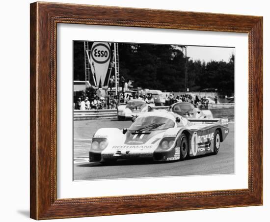 Porsche 956 Driven by Jacky Ickx and Derek Bell, 1982-null-Framed Photographic Print