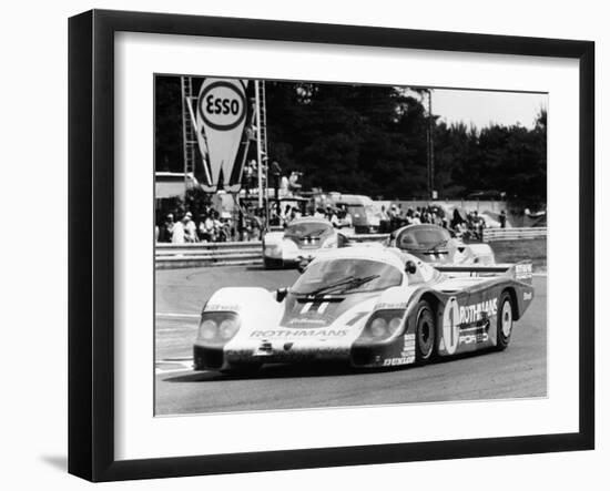 Porsche 956 Driven by Jacky Ickx and Derek Bell, 1982-null-Framed Photographic Print