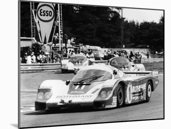 Porsche 956 Driven by Jacky Ickx and Derek Bell, 1982-null-Mounted Photographic Print