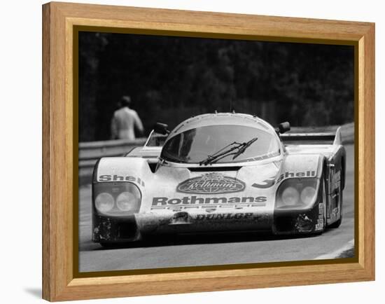 Porsche 956 on its Way to Winning the Le Mans 24 Hour Race, France, 1983-null-Framed Premier Image Canvas