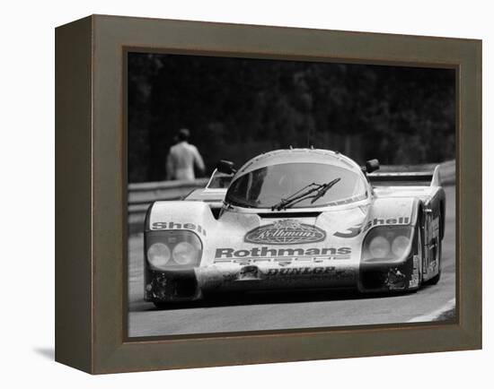 Porsche 956 on its Way to Winning the Le Mans 24 Hour Race, France, 1983-null-Framed Premier Image Canvas