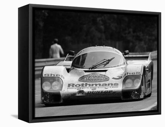 Porsche 956 on its Way to Winning the Le Mans 24 Hour Race, France, 1983-null-Framed Premier Image Canvas