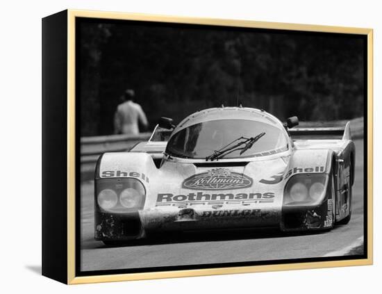 Porsche 956 on its Way to Winning the Le Mans 24 Hour Race, France, 1983-null-Framed Premier Image Canvas