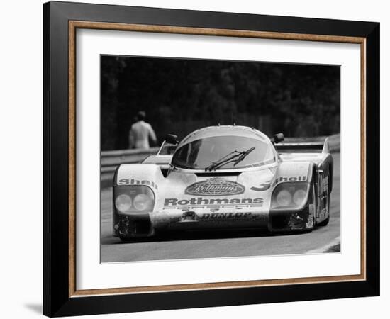 Porsche 956 on its Way to Winning the Le Mans 24 Hour Race, France, 1983-null-Framed Photographic Print