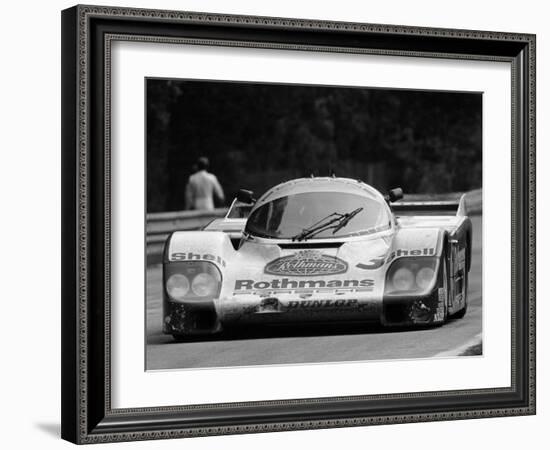 Porsche 956 on its Way to Winning the Le Mans 24 Hour Race, France, 1983-null-Framed Photographic Print