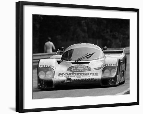 Porsche 956 on its Way to Winning the Le Mans 24 Hour Race, France, 1983-null-Framed Photographic Print