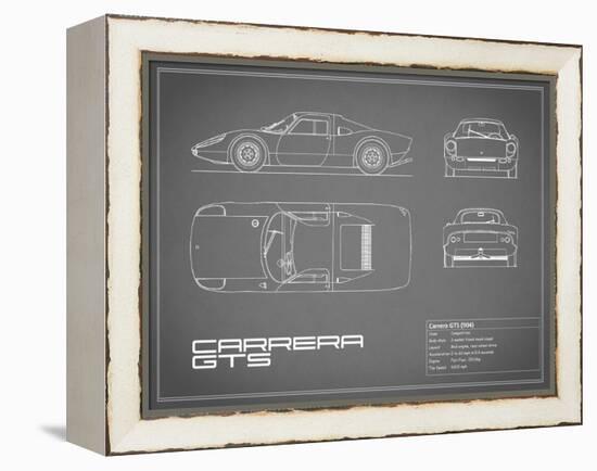 Porsche Carrera GTS-Grey-Mark Rogan-Framed Stretched Canvas